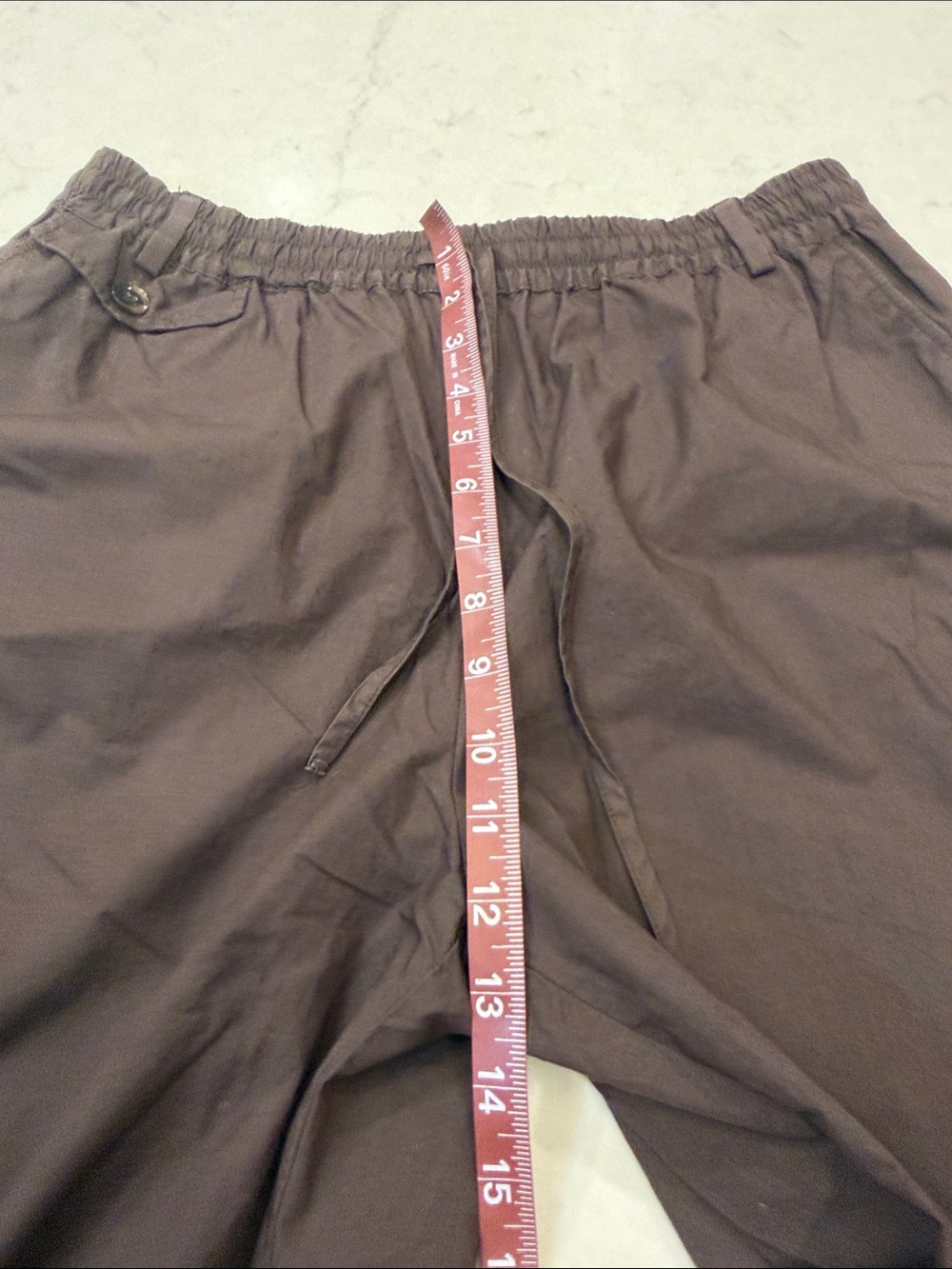 Anthropologie Maeve The Brooklin Poplin Tie Front Pull On Pants - Picture 9 of 10